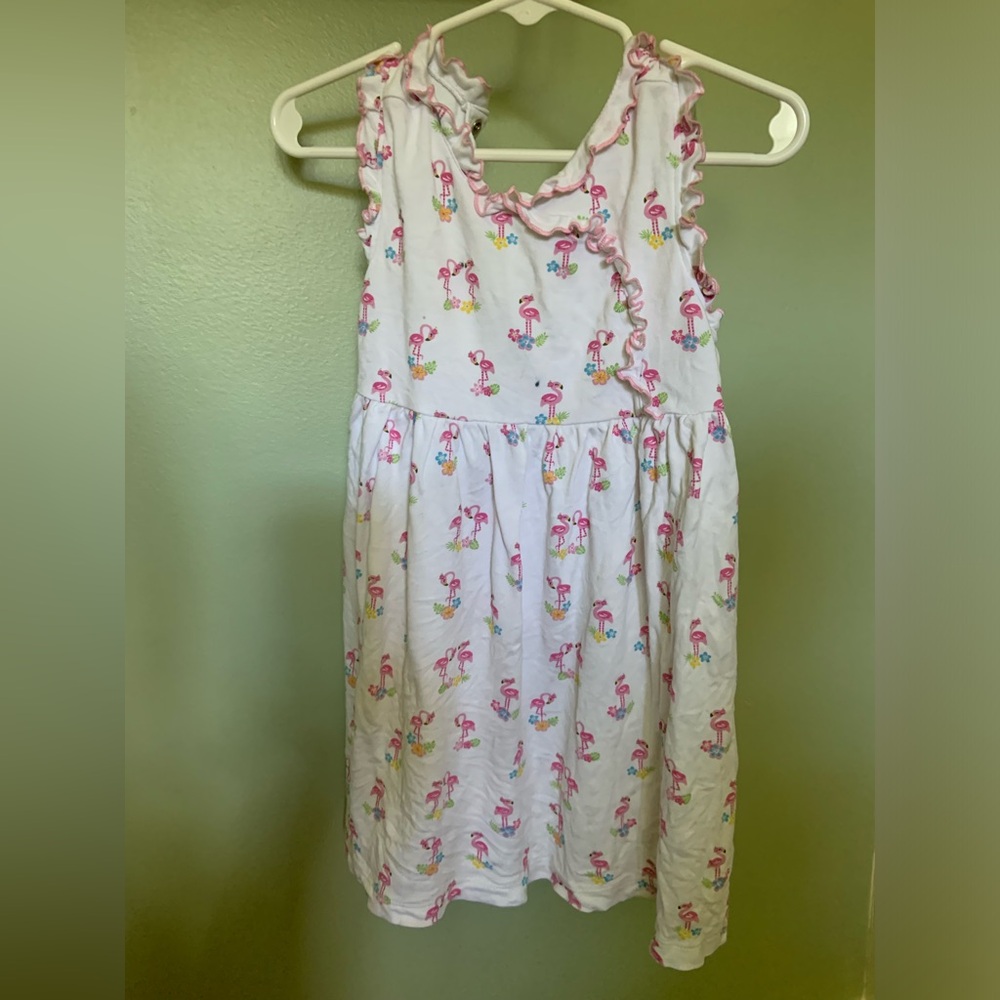 Kissy Kissy flamingo dress, 3T